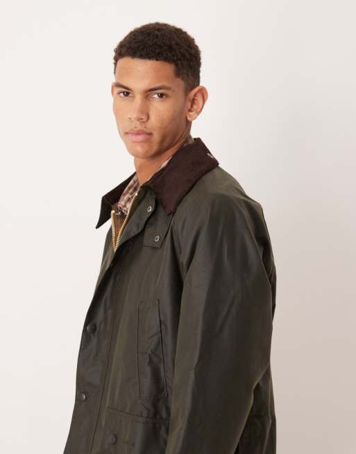 Barbour Bedale wax jacket in archive olive green | ASOS