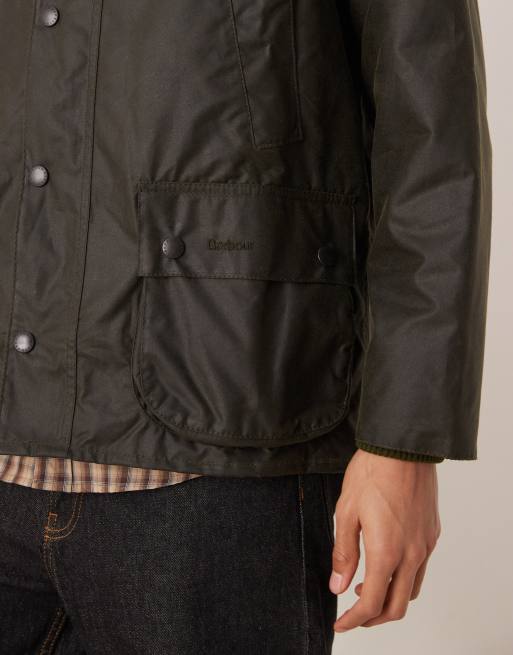 Barbour Bedale wax jacket in archive olive green | ASOS
