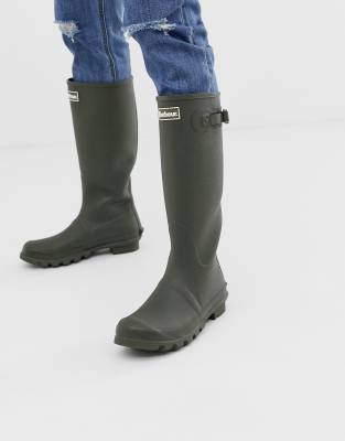 Barbour Bede gumboots in olive | Xn 