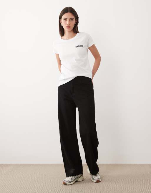 Barbour Bede relaxed logo t-shirt in white, 2 of 4