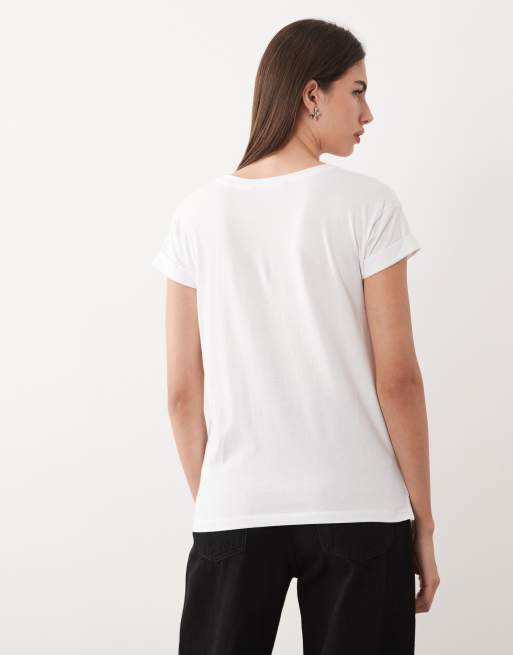 Barbour Bede relaxed logo t-shirt in white, 3 of 4