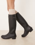 [Barbour] Barbour Bede tall gumboots in black 38 black