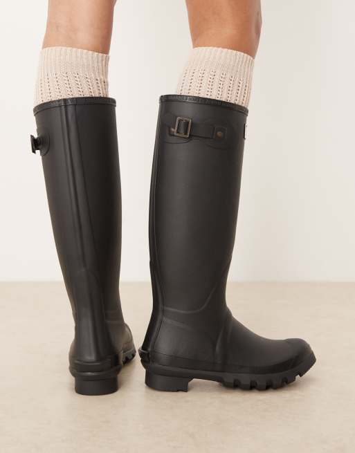 Barbour Bede tall gumboots in black , 3 of 4