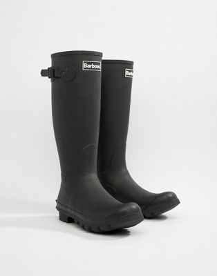 Barbour Bede wellington boots in black 