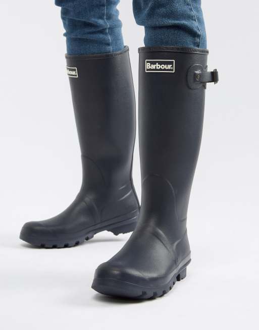 Barbour navy shop wellies