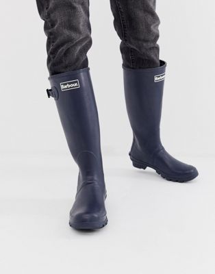 barbour navy boots