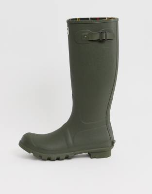 barbour amble wellies olive