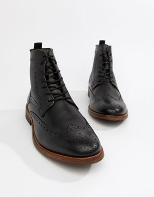 barbour belford brogue boot black