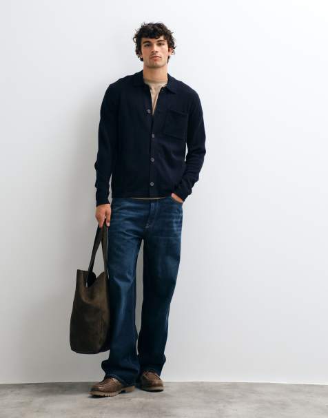 Barbour Bellam knitted button through cardigan in navy - view 1