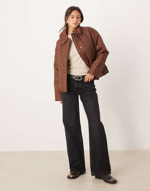Barbour Bernadette quilted jacket in vicuna tartan, 2 of 4