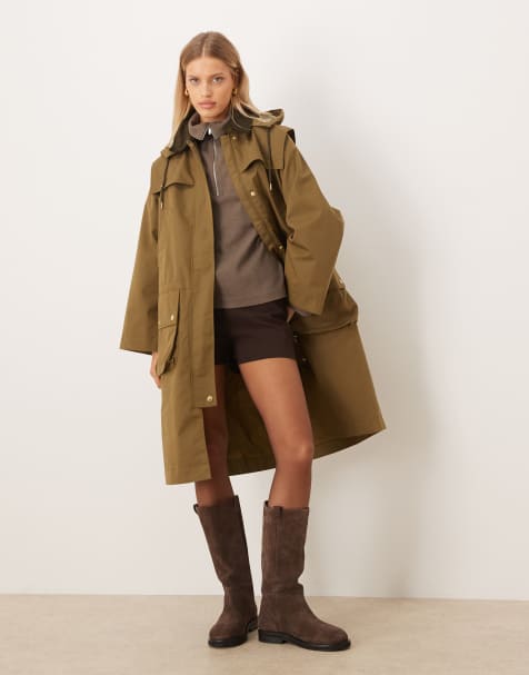 Barbour bilsdale showerproof jacket in golden olive - view 1