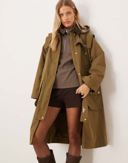 Barbour bilsdale showerproof jacket in golden olive, 4 of 4