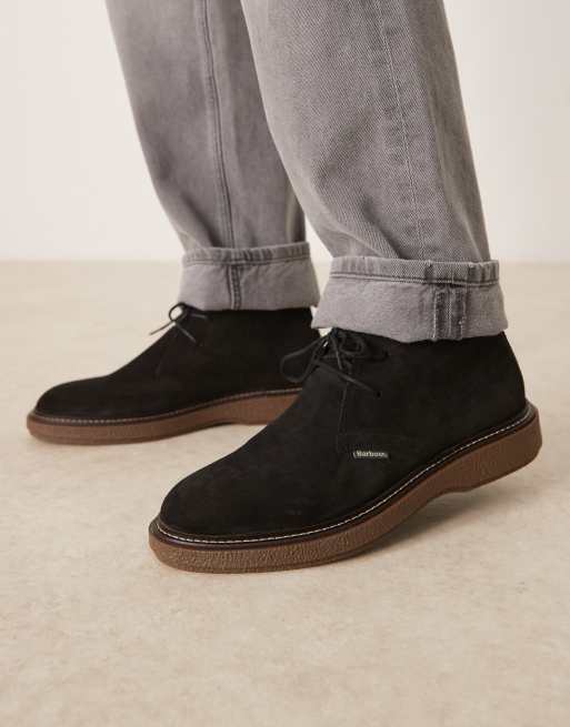Barbour Blaine chukka boot in black suede - BLACK, 4 of 4