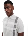 [Barbour] Barbour Blaine polo shirt in grey Chest 38 Grey marle