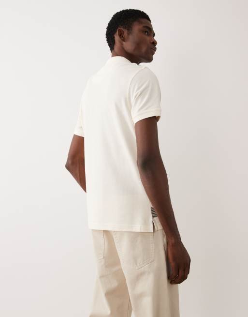 Barbour Blaine short sleeve tartan check polo shirt in beige, 3 of 5