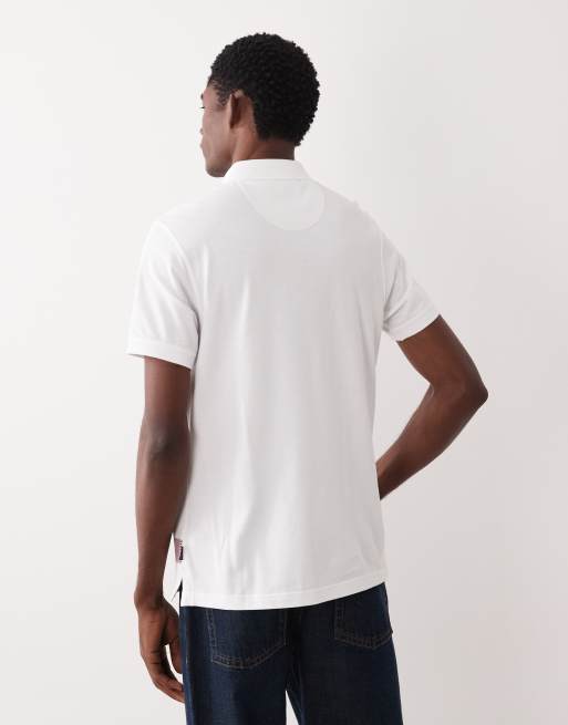 Barbour Blaine short sleeve tartan check polo shirt in white, 3 of 5