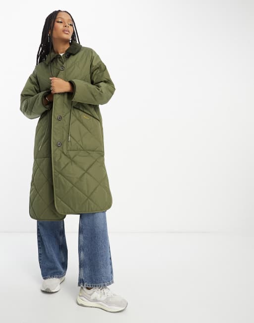 Barbour long deals puffer coat