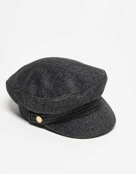 Barbour Bothal baker boy cap in charcoal grey - view 1