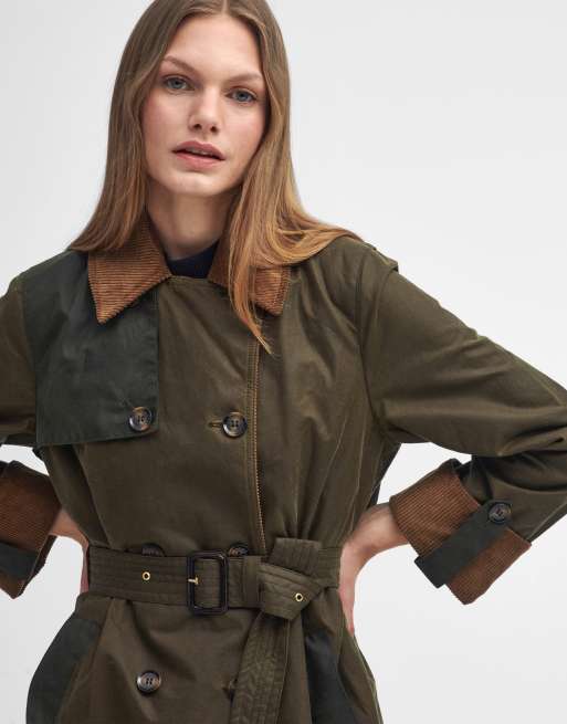 Barbour Brackley Wax jacket in beech/archive olive, 4 of 4