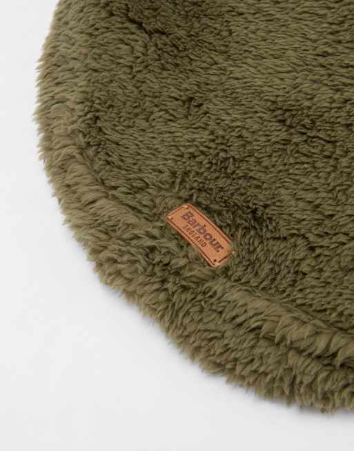 Barbour Brindle dog fleece jumper in green, 4 of 4