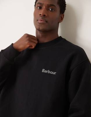 Barbour brushed Nicholas os crew neck sweatshirt | ASOS