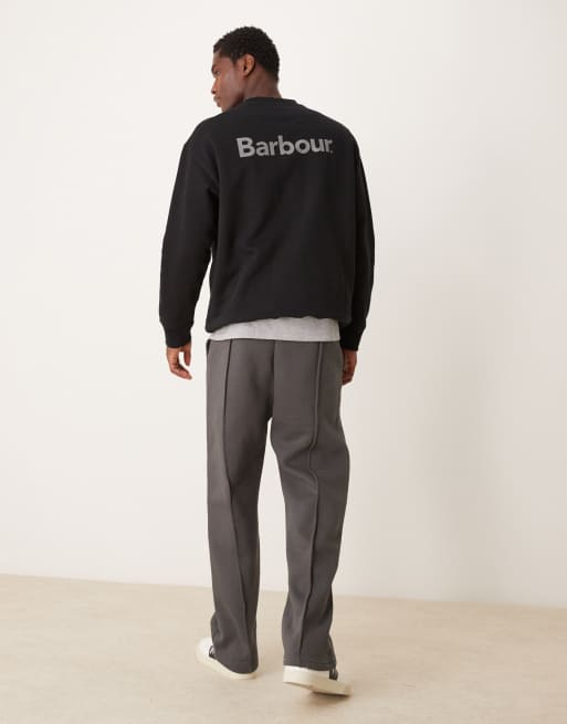 Barbour brushed Nicholas os crew neck sweatshirt | ASOS