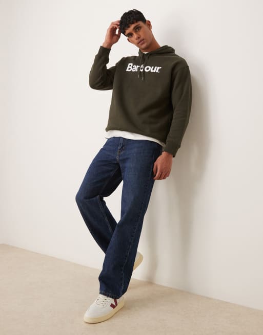 Barbour brushed Nicholas oversized logo hoodie, 2 of 4
