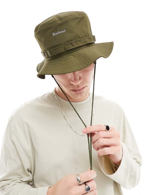 Barbour green discount hat