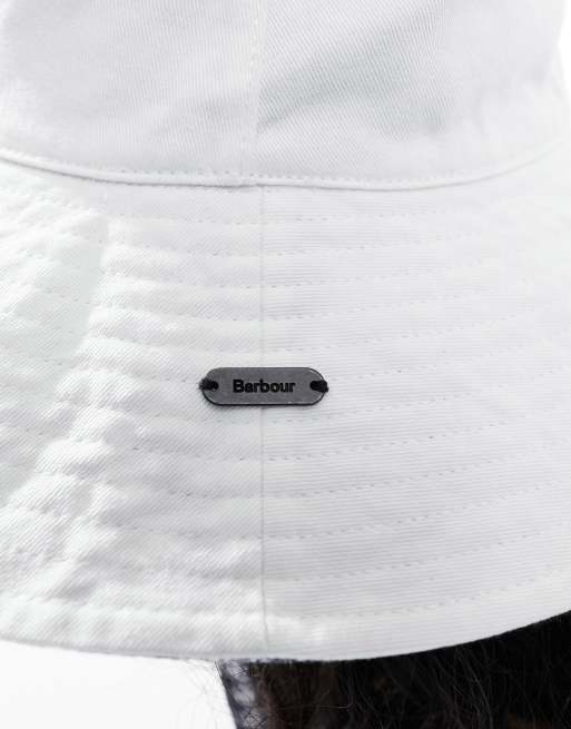 Barbour cheap hat white