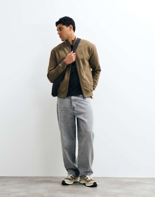 Barbour Caldbeck zip through sweatshirt in light brown, 3 of 5
