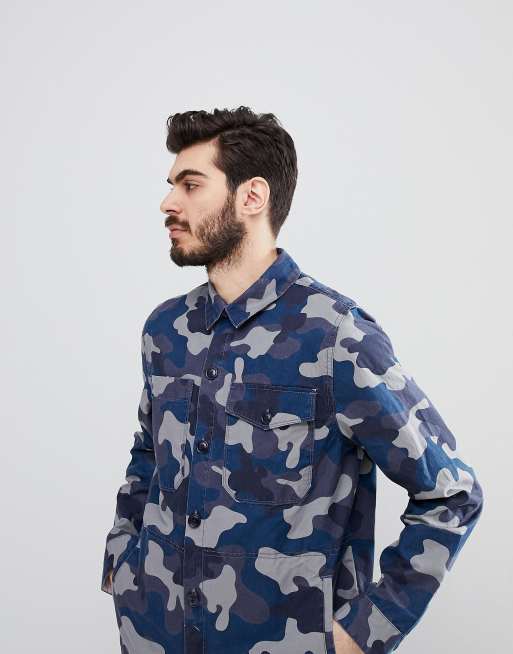 Barbour sale camo overshirt