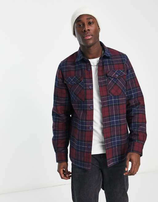 Barbour – Cannich – Karierte Hemdjacke in Rot