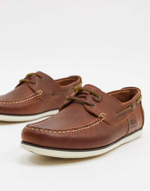 Barbour capstan deals boat shoes cognac