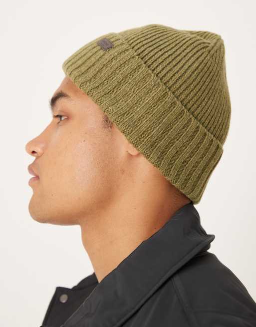 Barbour Carlton beanie hat in light moversizeds 