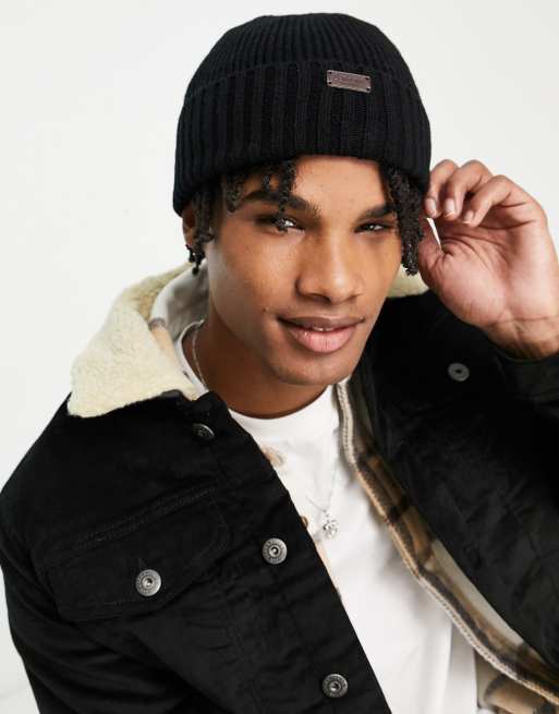 barbour carlton beanie dark green