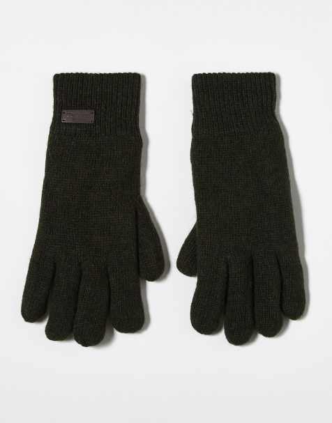 Barbour Carlton gloves in dark green - view 1