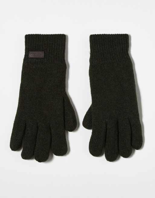 Barbour Carlton gloves in dark green 