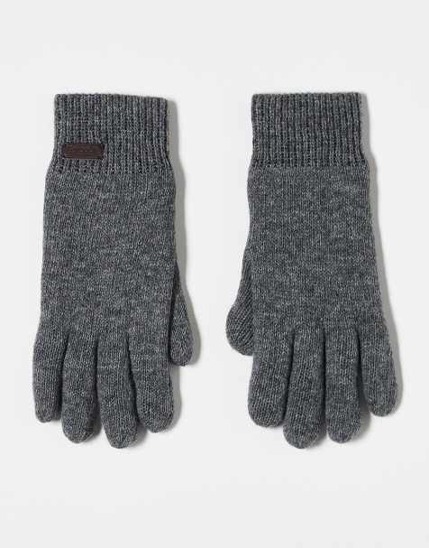 Barbour Carlton gloves in grey - GREY - view 1