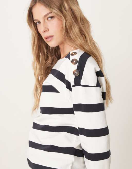 Barbour Caroline sweatshirt in navy