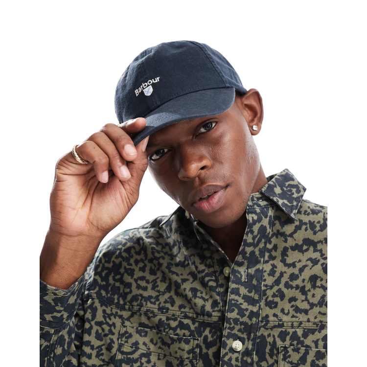 Barbour cascade cap in navy ASOS