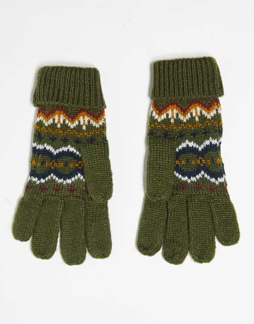 Burberry gloves mens sale green