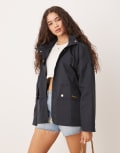 [Barbour] barbour cecile showerproof jacket in dark navy 14 Dark navy