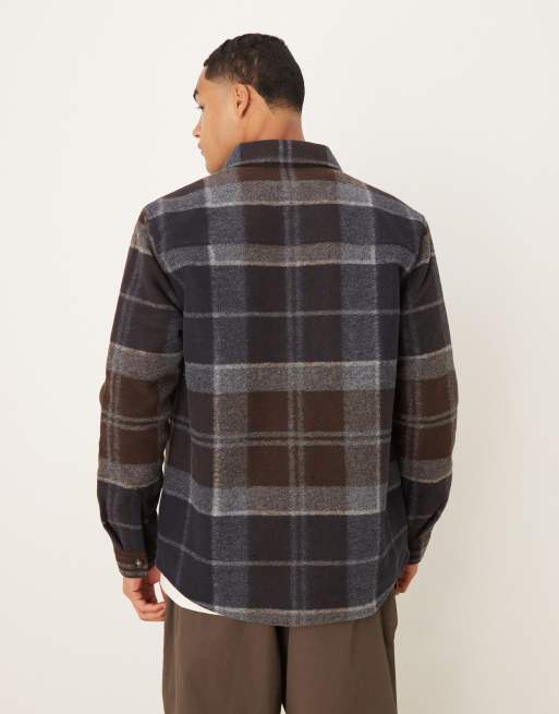 Barbour Chapter tailored check overshirt in midnight oak tartan, 3 of 5