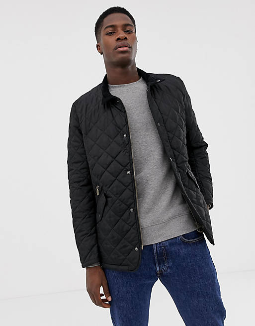 Barbour Chelsea sports quilted jacket in black | ASOS