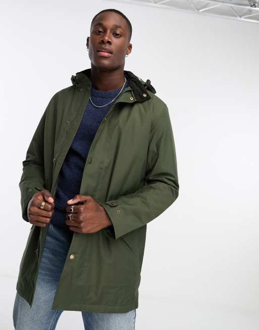 Barbour green hot sale parka