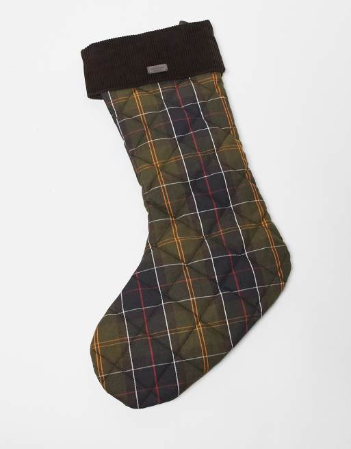 Barbour Christmas stocking in classic tartan 
