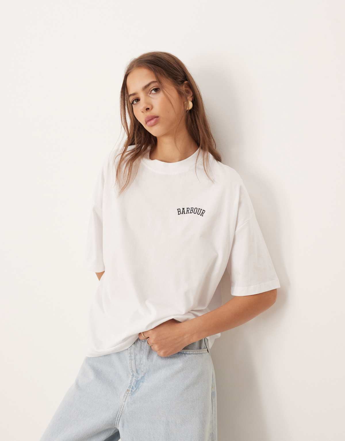 Barbour claydon t-shirt in white
