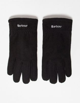 Barbour Coalford fleece gloves in black