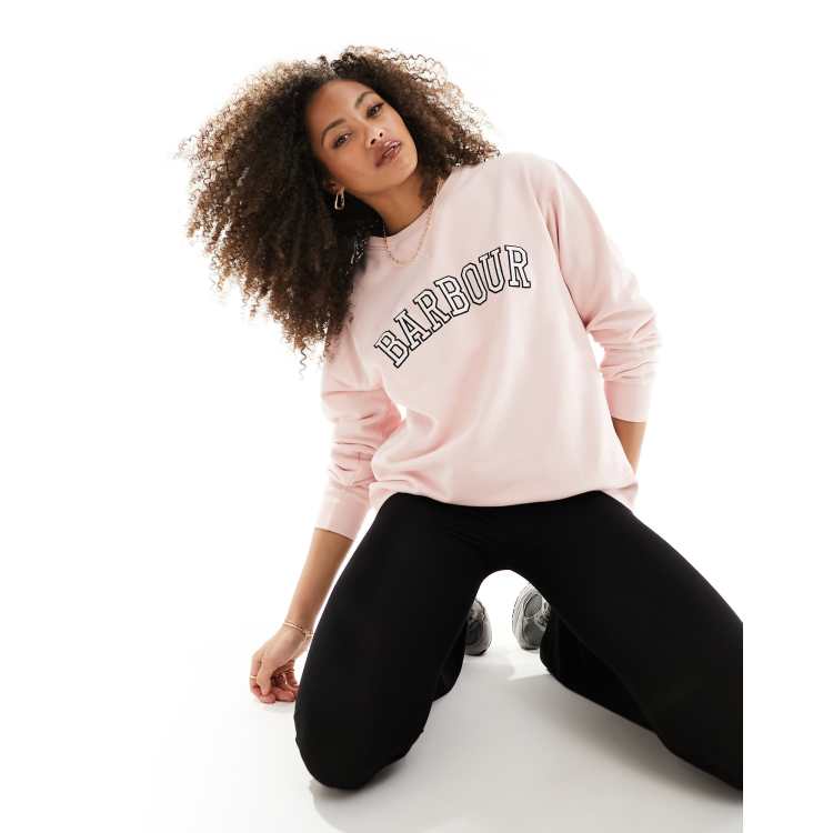 Barbour pink sweatshirt hotsell