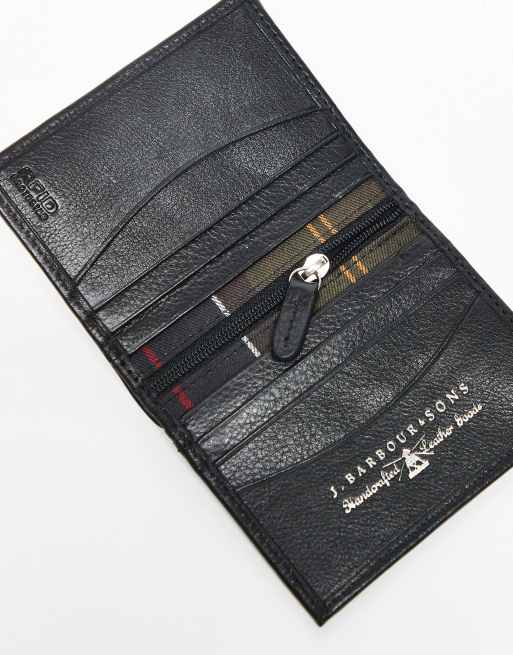 Barbour Colwell small billfold in black/classic - BLACK, 2 of 3